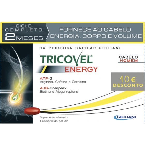TRICOVEL ENERGY TRATAMENTO COMPLETO 2 MESES 