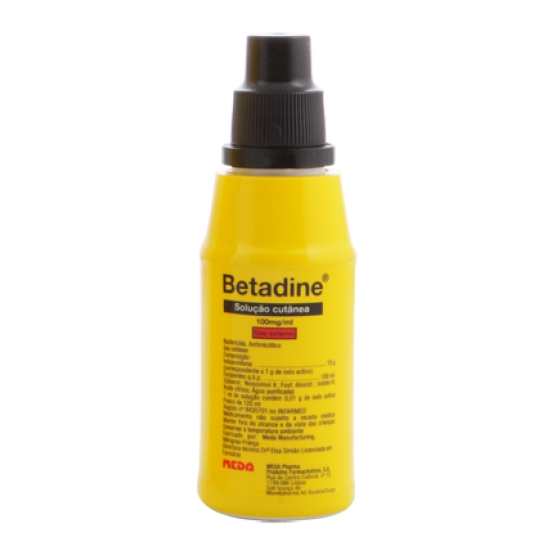 Betadine sol. cutânea 125 ml